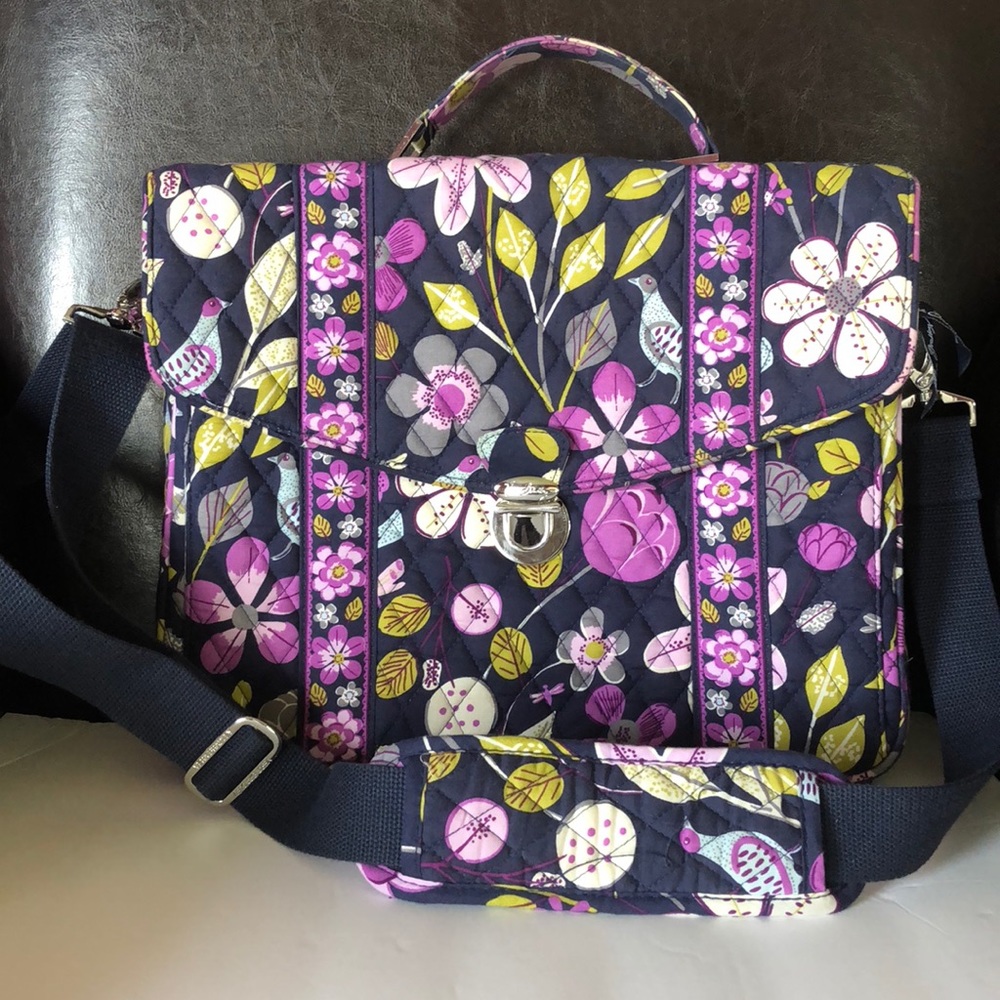 Vera Bradley Attaché Quilted Briefcase Messenger
